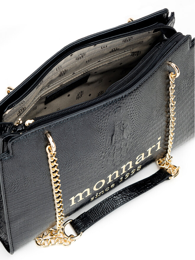 Monnari Дамска чанта Monnari TORIMP0-24Z-BAG5230-KM20 Черен