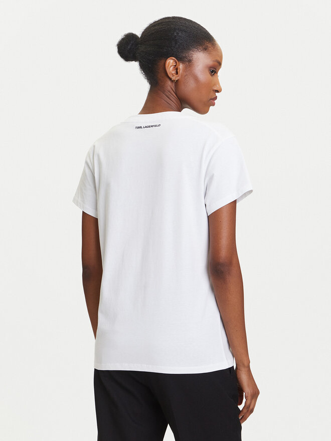 KARL LAGERFELD KARL LAGERFELD Camiseta A3W17104 Blanco Regular Fit