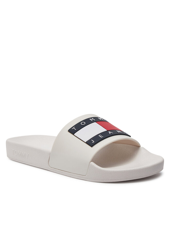 Tommy Jeans Papucs Tommy Jeans Flag Pool Sld Ess EN0EN02115 Ekru