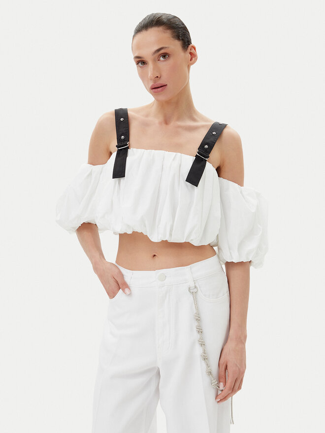 PINKO PINKO Felső 105176 A2LD Fehér Regular Fit