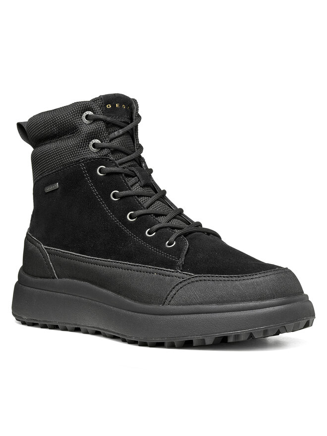 Geox Schnürschuhe Geox U Granito + Grip B Abx U66FZB 02250 C9999 Schwarz