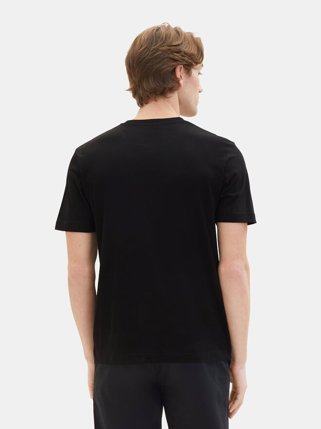 Tom Tailor Tom Tailor 2 marškinėlių komplektas 1037741 Juoda Regular Fit