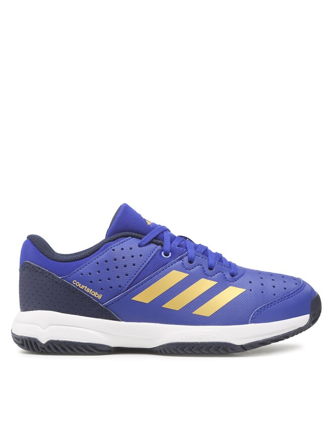 Hallenschuhe adidas Court Stabil Jr HQ3519 Blau eschuhe.at