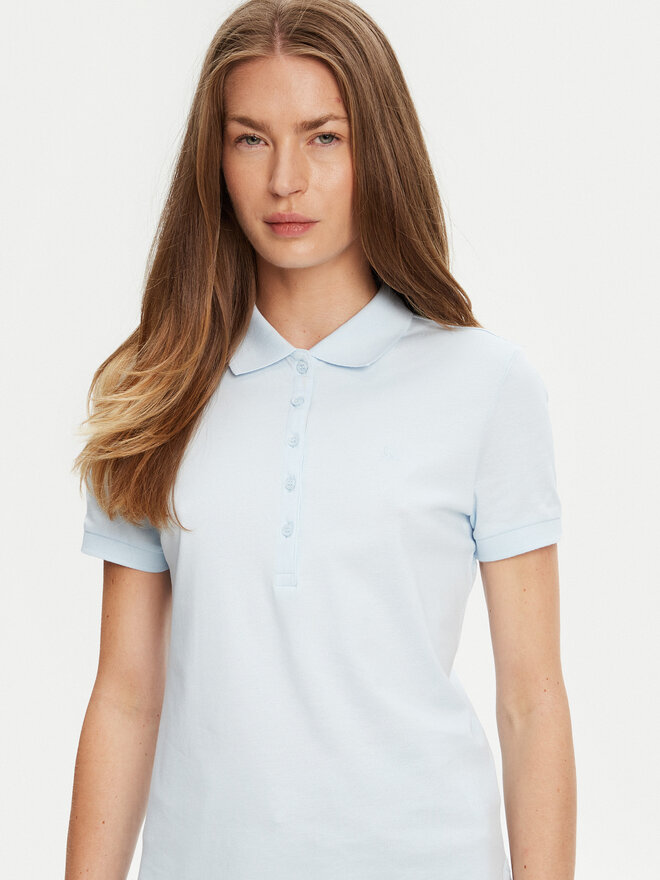 United Colors Of Benetton United Colors Of Benetton Pólóing 3TQJD300W Kék Slim Fit