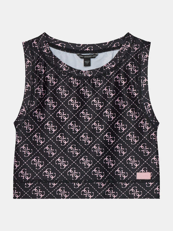 Guess Guess Τοπ J4RI36 MC01P Μαύρο Slim Fit