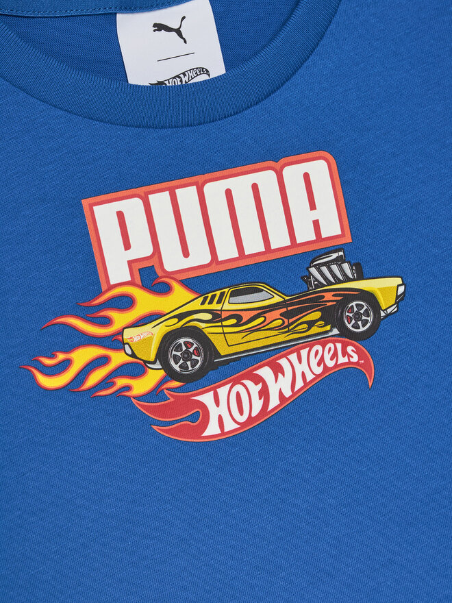 Puma Puma Marškinėliai Hot Wheels 630069 Mėlyna Regular Fit