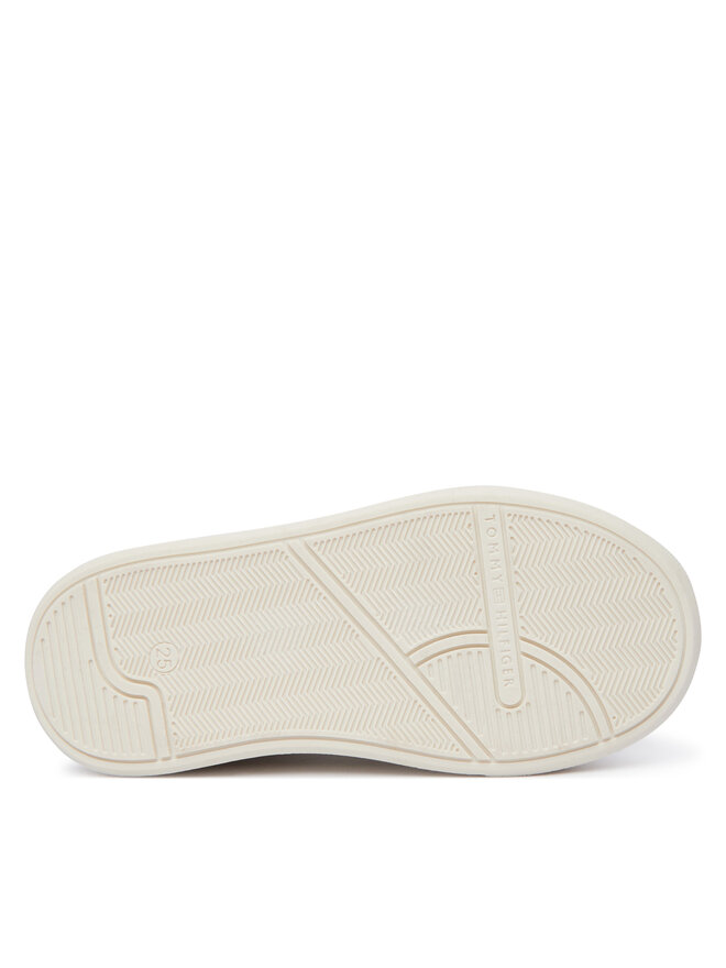 Tommy Hilfiger Sneakers Tommy Hilfiger Low Cut Velcro Sneaker T1A9-35063-1355 M Creme