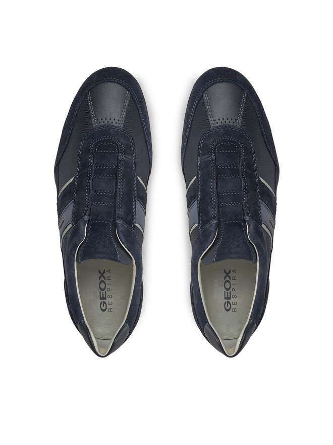 Geox Sneakersy Geox U Wells A U82T5A 02211 C4002 Tmavomodrá