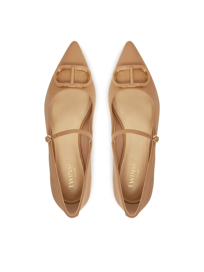 TWINSET Балеринки TWINSET 251TCP064 Кафяв