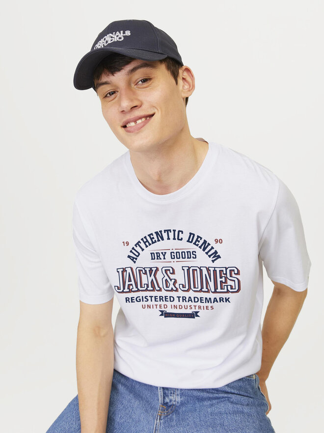 Jack&Jones Jack&Jones T-Shirt Logo 12254862 Weiß Standard Fit