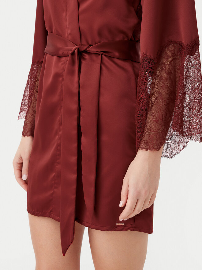 Hunkemöller Hunkemöller Kopalni plašč Camille 300601 Rdeča