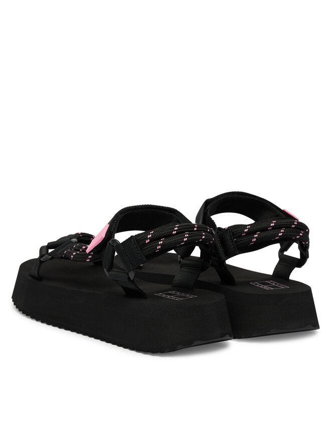 Tommy Jeans Sandalen Tommy Jeans Tjw Eva Rope Sandal EN0EN02970 Schwarz