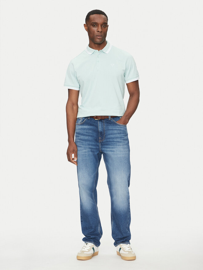 Guess Guess Poloshirt M2GP34 KARS0 Grün Regular Fit