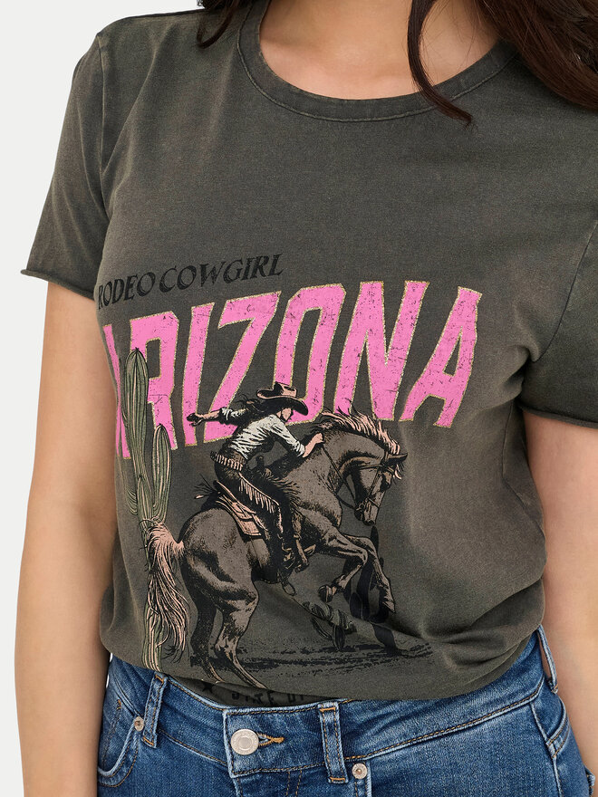 ONLY ONLY Camiseta Lucy 15215721 Gris Regular Fit