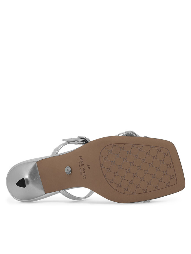 Nine West Klapki Nine West ZL23005-1CC Srebrny