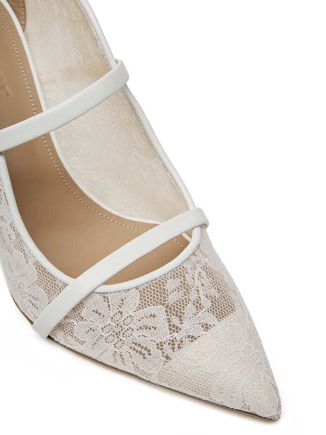MALONE SOULIERS Klapki MALONE SOULIERS Maureen 85-269 Biały