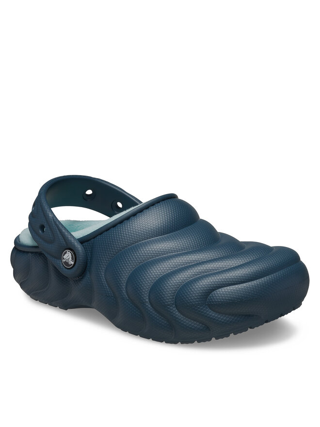 Crocs Natikači Crocs Classic Lined Overpuff Clog 210059 Modra