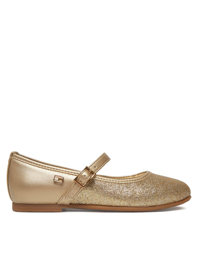 Tommy Hilfiger Balerinos Tommy Hilfiger Ballerina T4A3-33930-0572 M Auksinė