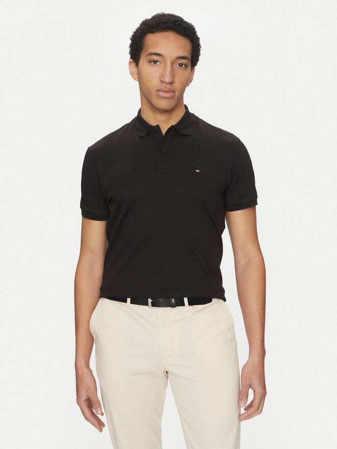 Tommy Hilfiger Tommy Hilfiger Polo Essential MW0MW35585 Μαύρο Regular Fit