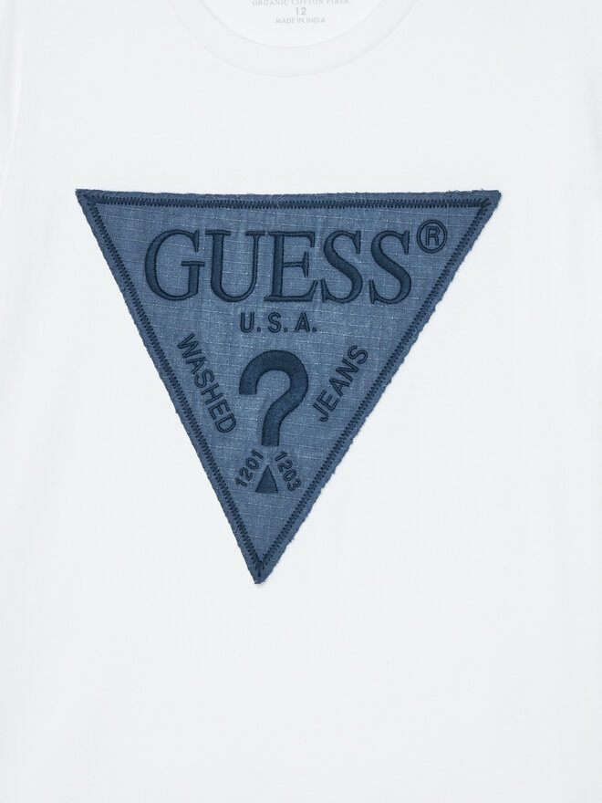 Guess Guess Marškinėliai L5RI14 K8HM4 Balta Regular Fit