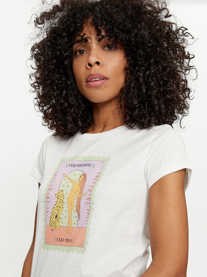 TWINSET TWINSET T-Shirt 241TT2411 Weiß Regular Fit