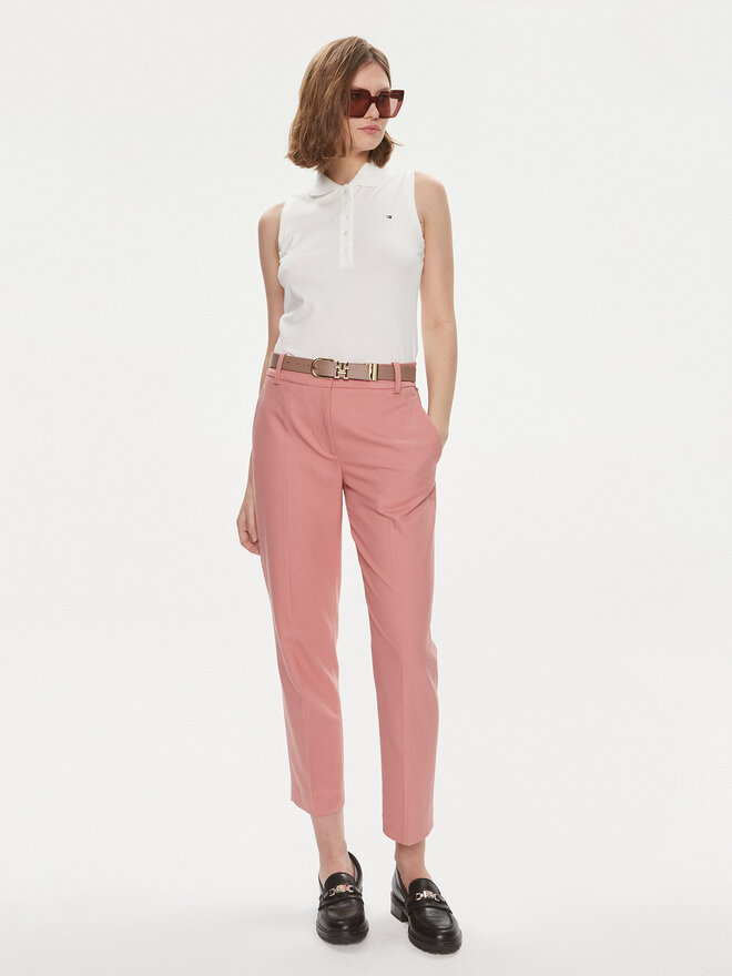 Tommy Hilfiger Tommy Hilfiger Поло 1985 WW0WW41794 Білий Slim Fit