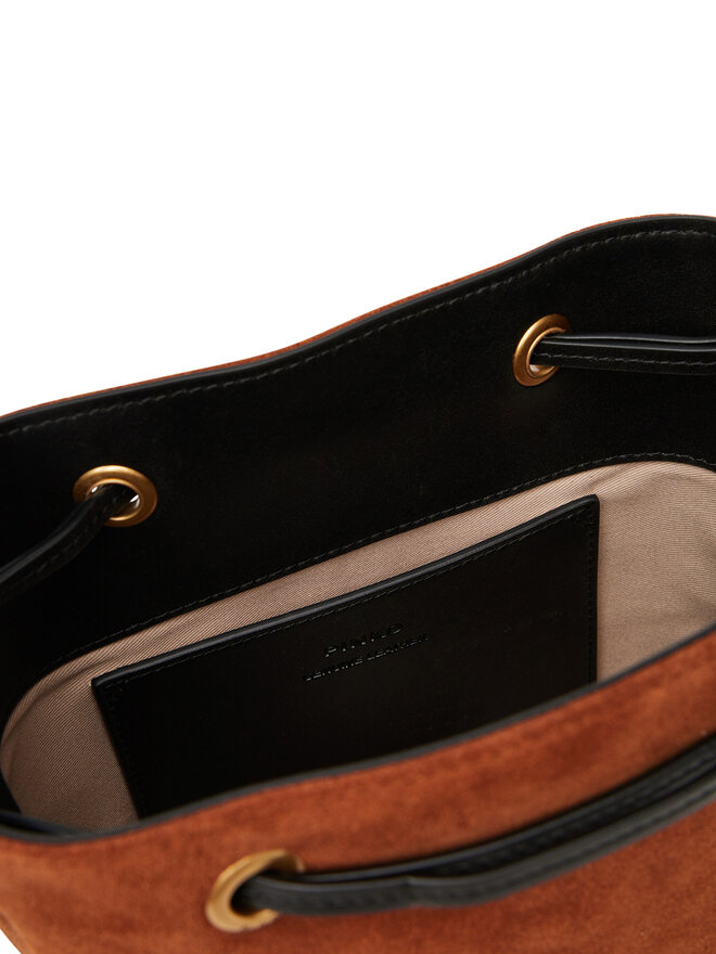 PINKO Τσάντα PINKO Secchiello Mini PE 25 PLTT 104303 A2CC Καφέ