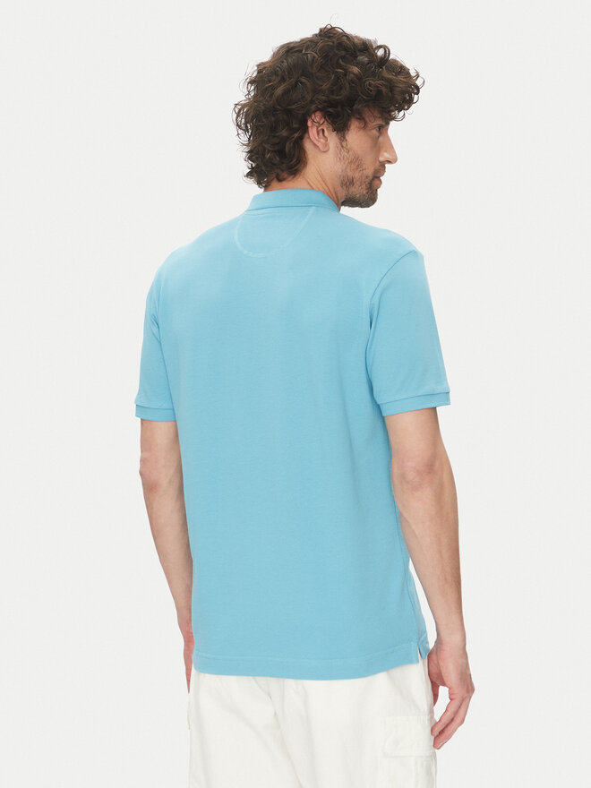 La Martina La Martina Polo marškinėliai Tex BPMP01 PK031 Žydra Regular Fit