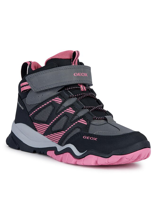 Geox Sneakersy Geox J Montrack Girl B Ab J36LHA 0FUME C9A8N S Sivá