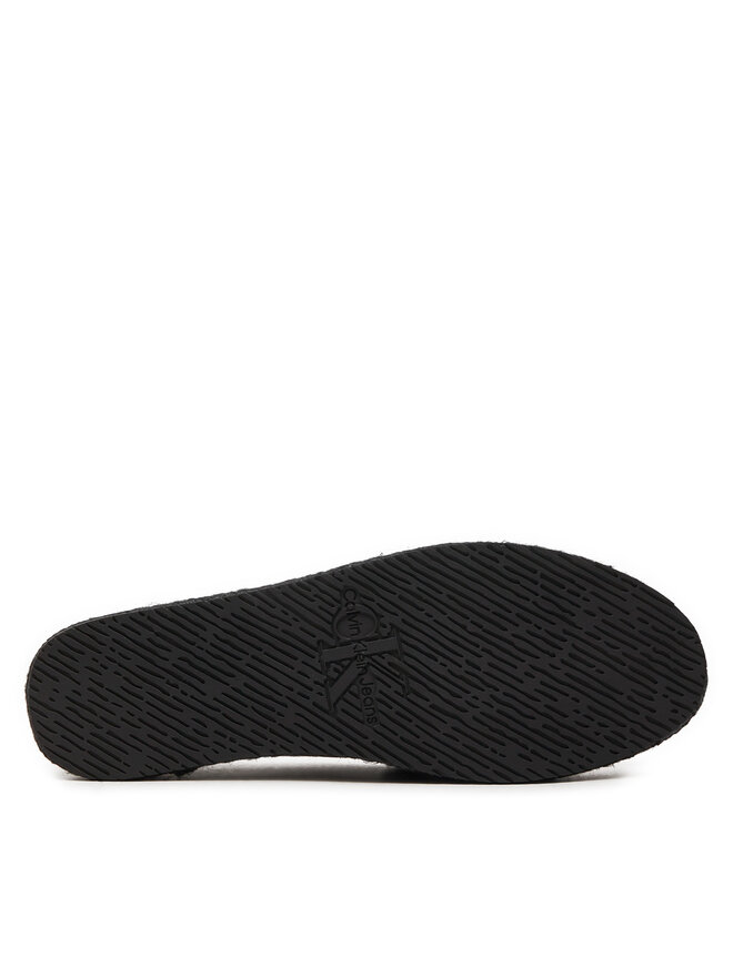 Calvin Klein Jeans Espadrile Calvin Klein Jeans Platform Espadrille Mix Ml Mtl YW0YW01622 Črna