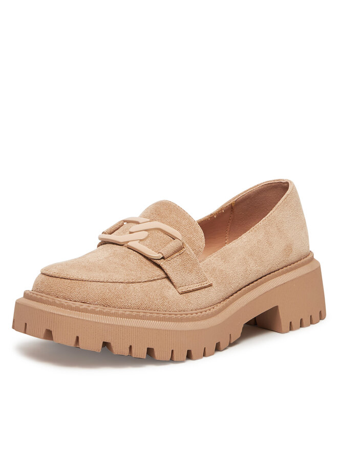 DeeZee Loafersy DeeZee LE601-5 Beżowy
