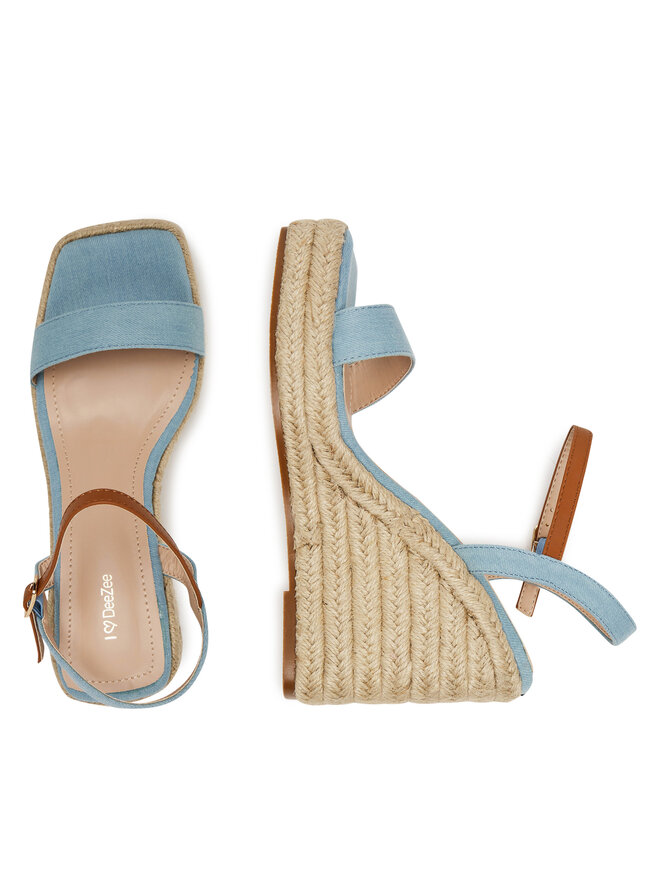 DeeZee Espadrilky DeeZee LWSB42-2 Modrá