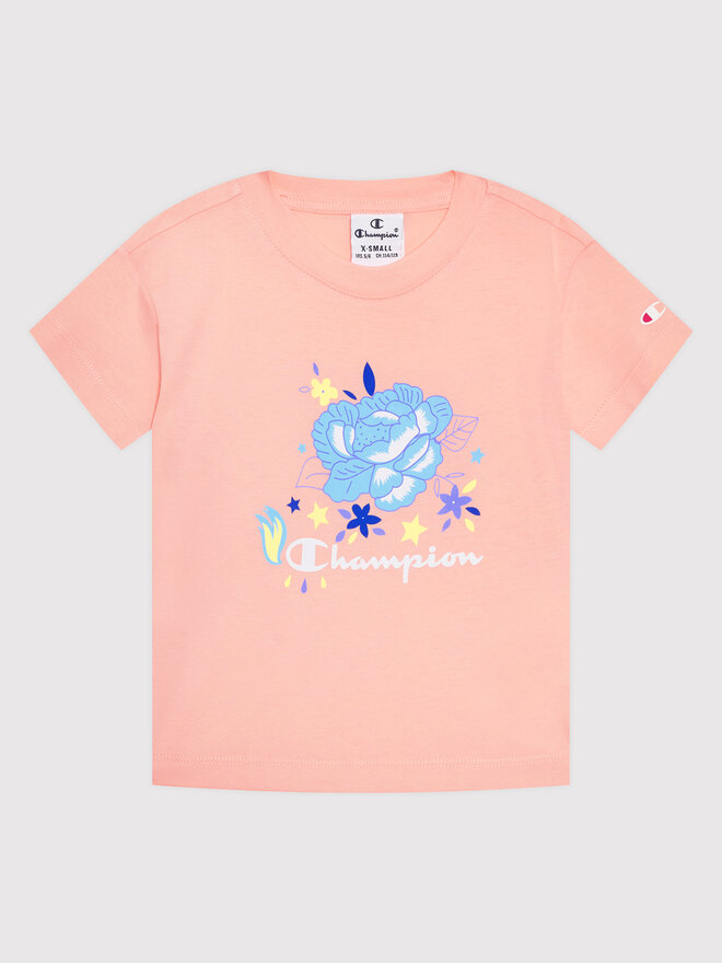 Champion Champion Conjunto de camiseta y pantalones cortos deportivos 404396 Rosa Custom Fit