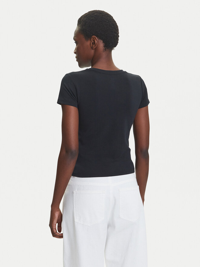 Converse Converse T-Shirt 10027252-A02 Schwarz Slim Fit