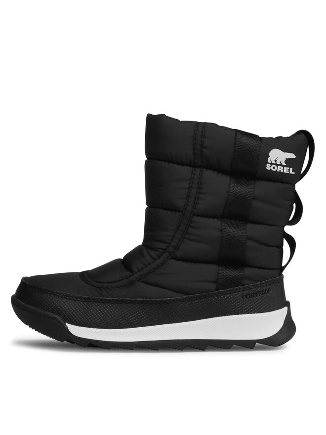 Sorel Μπότες Χιονιού Sorel Youth Whitney II Puffy Mid NY3873 Μαύρο