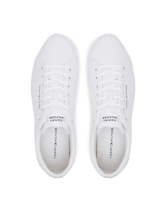 Tommy Hilfiger Tenisky Tommy Hilfiger Th Hi Vulc Low Core Canvas FM0FM05396 Bílá