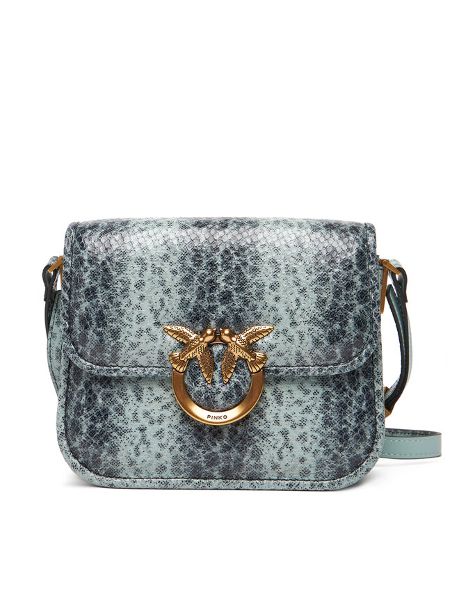 PINKO Kabelka PINKO Love Box Bag Fl Mini PE 25 PLTT 104297 A2CH Zelená