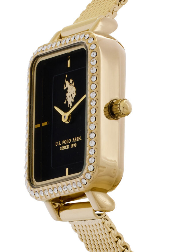 U.S. Polo Assn. Pulkstenis U.S. Polo Assn. Odette USP8390BK Zelta