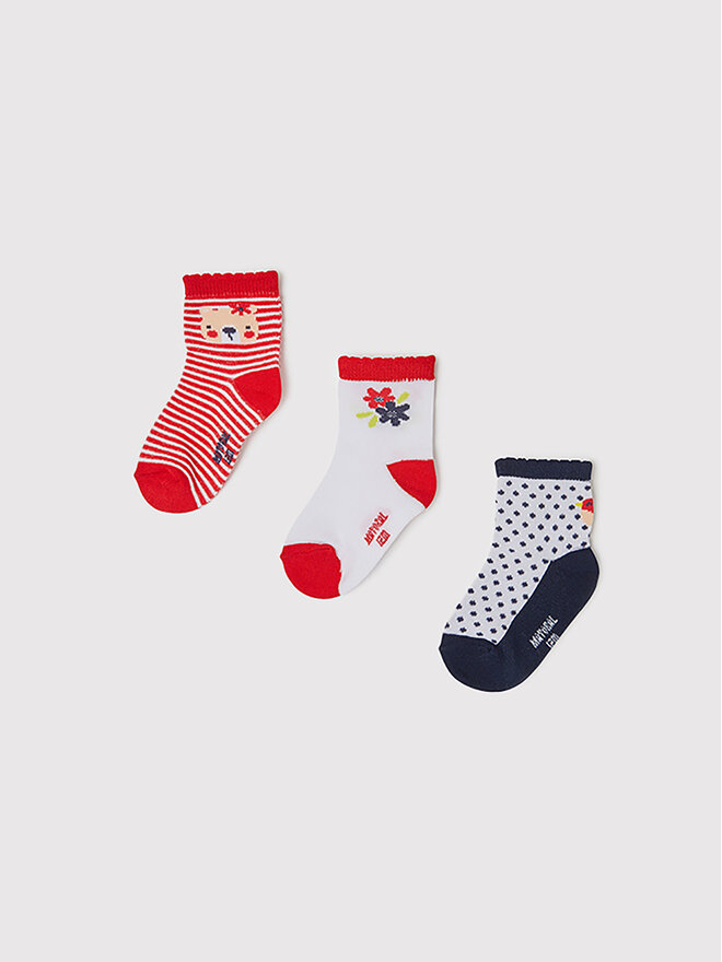 Mayoral Set di 3 paia di calzini lunghi da bambini Mayoral 10177 Multicolore