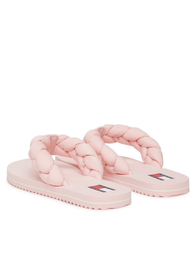 Tommy Jeans Джапанки Tommy Jeans Braided Thong Beach Sandal EN0EN02877 Розов