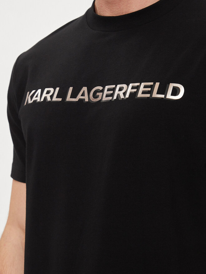 KARL LAGERFELD KARL LAGERFELD Camiseta 755053 542221 Negro Regular Fit
