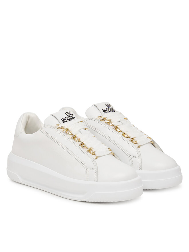 Снікерcи LOVE MOSCHINO JA15015G1OIA0100 Білий | evzuttya.com.ua