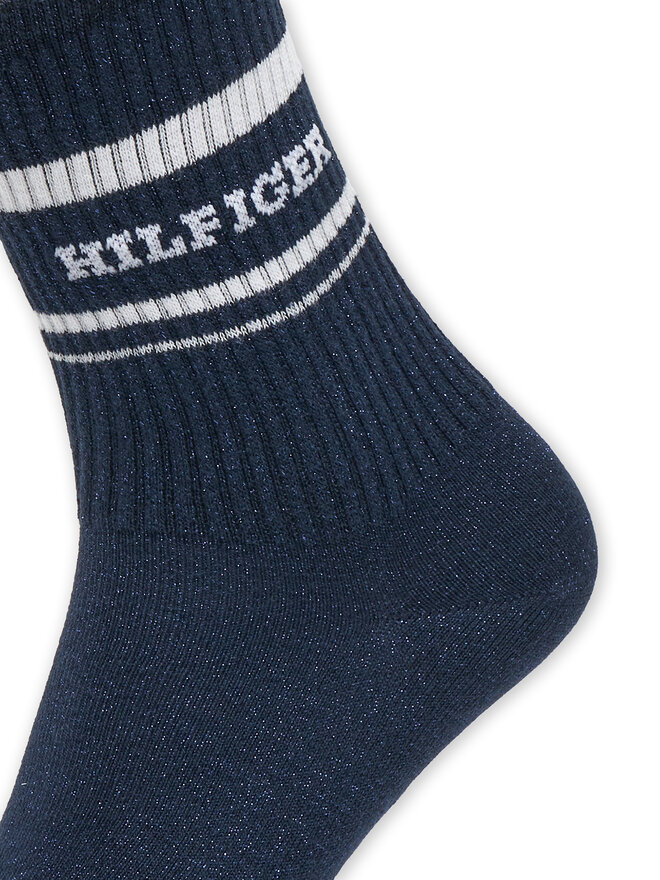 Tommy Hilfiger 2er-Set hohe Damensocken Tommy Hilfiger 701236457 Dunkelblau