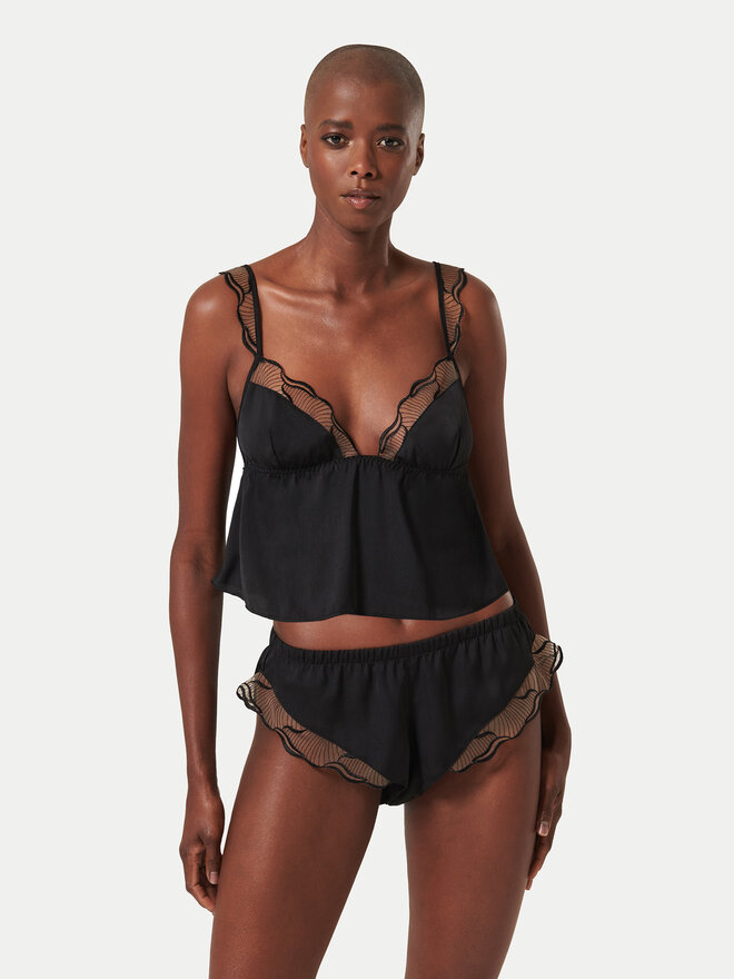 Bluebella Bluebella Pižama Marabel 42382 Juoda Basic Fit