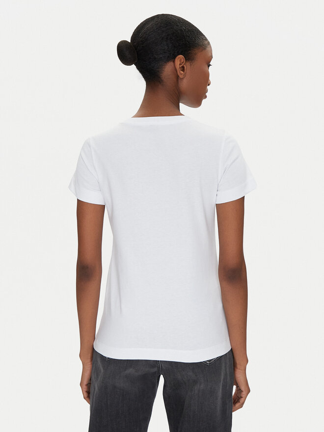 PINKO PINKO T-Shirt Bussolotto 100355 A2OD Weiß Regular Fit