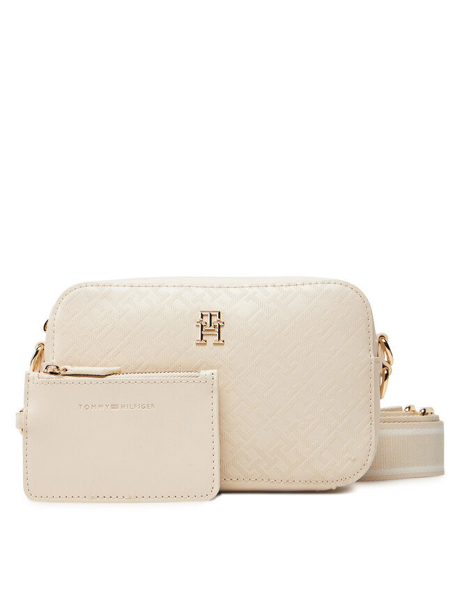 Tommy Hilfiger Kabelka Tommy Hilfiger Th Distinct Camera Bag Mono AW0AW17221 Béžová