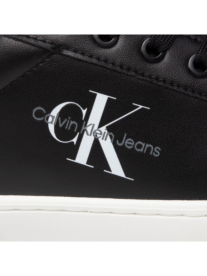 Calvin Klein Jeans Снікерcи Calvin Klein Jeans Classic Cupsole Laceup Low Lth YM0YM00491 Чорний