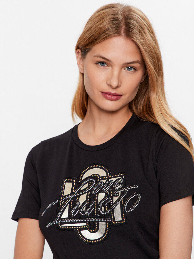 Liu Jo Liu Jo Футболка CF3320 JS003 Чорний Regular Fit