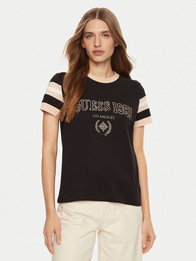 Guess Guess Camiseta V5RI00 KA260 Marrón Regular Fit