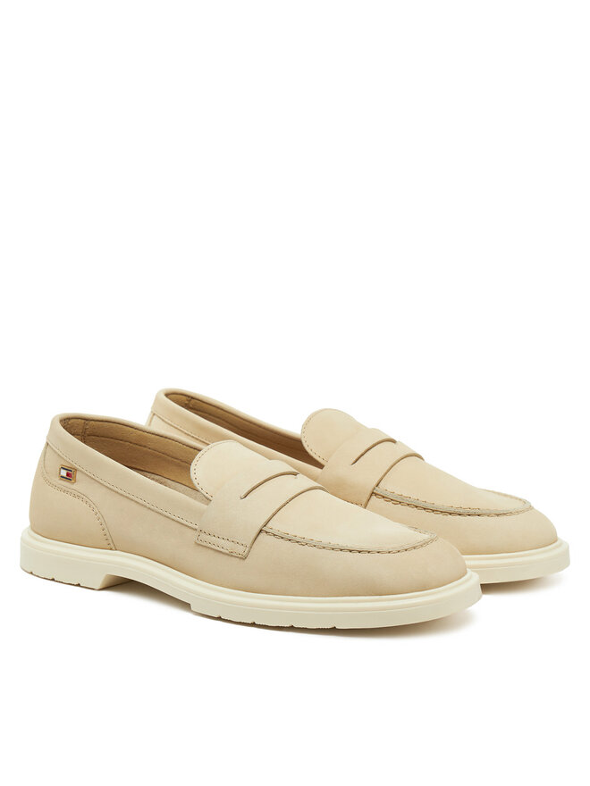 Tommy Hilfiger Loafersy Tommy Hilfiger FW0FW08679 Écru